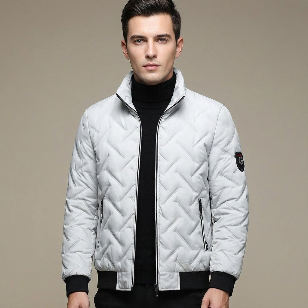 Vario Men’s Jacket with Velvet Finish – Soft Touch Outerwear
